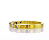 Diamond Wedding Band Women's 14k Yellow Gold Natural Round Cut 0.32 CTW G SI1