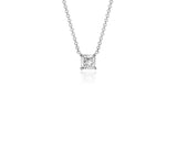 Cushion Diamond Solitaire Pendant in 14k White Gold (3/4 ct. tw.)