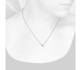 Cushion Diamond Solitaire Pendant in 14k White Gold (3/4 ct. tw.)