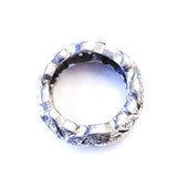 Platinum Handcrafted Vintage ESTATE Diamond Band Ring 1.00 CTW F Color VS2