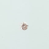 RARE Natural Round Cut Fancy Color Brownish Pink Loose Diamond 0.01 Carat 1.4 MM