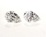 1.53 CTW Natural Diamonds D-VS2 Matched Pair GIA Certified Pear Shape Cut