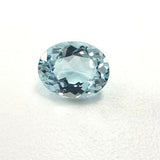5 CT Natural Loose Aquamarine Beryl Sky Blue Color Certified Oval Cut Gemstone