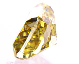 3 CT Fancy Intense Yellow Color Natural Loose Diamond GIA Certified Cushion Cut