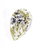 1CT Fancy Light Green Yellow Color Pear Cut Natural Loose Diamond GIA Certified