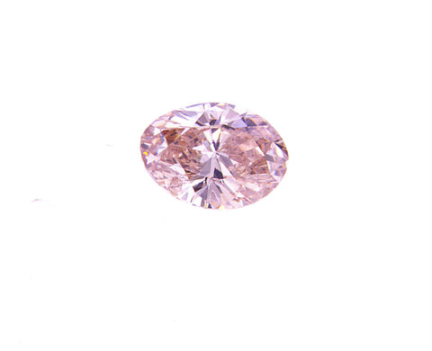 Rare Diamond Natural Loose Fancy PINK Color Oval Cut 0.18 CT SI2 GIA Certified