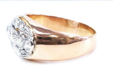 Diamond Ring Cluster Style 1.50 CT G-H Color SI1- SI2 Clarity 18k Rose Gold