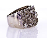 Diamond Natural Round Cut Wedding Band 1 CT F  Color SI1 Clarity 14k White Gold