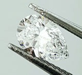 0.81 CT D Color VS2 Clarity GIA Certified Pear Shape Cut Natural Loose Diamond