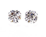 0.60CT Diamond Studs Earrings 14K White Gold GIA Certified Natural Round Cut