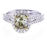 1 CT Diamond Ring Natural Fancy Petrol Color 18K Gold SI2 GIA Certified Oval Cut