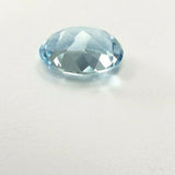 5 CT Natural Loose Aquamarine Beryl Sky Blue Color Certified Oval Cut Gemstone