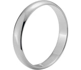 Classic Wedding Ring in 14k White Gold 5mm Wedding Band with Comfort Fit