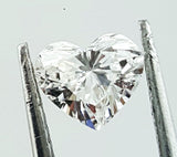 Natural Loose Diamond 0.75 CT E Color SI1 Clarity GIA Certified Heart Cut