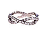 Diamond Wedding Band 0.40 Carat G SI1 Women's 18k White Gold Natural Round Cut