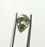 Loose Diamond 0.90 CT Natural Fancy Chameleon Green Color Pear Cut GIA Certified