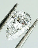 Natural Loose Diamond 0.77 CT D Color SI1 Clarity GIA Certified Pear Shape Cut