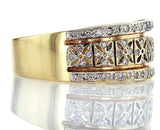 Diamond Band 14k Gold Ring Natural Round Brilliant 0.60 CTW G Color SI2 Clarity