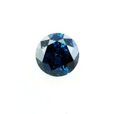 Diamond Fancy Deep Blue Color Natural Round Cut Loose 0.84 CT I1 Clarity