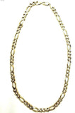 Figaro Chain 14k Yellow Gold Handmade Figaro Curb Link  22" Inch 51 Gram