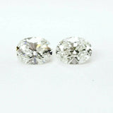 Diamond Natural Oval Cut 1.41 CTW Matched Pair For Diamond Studs GIA Certified