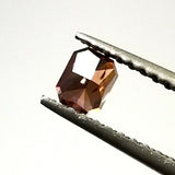 0.28 CT Fancy Red Orange Brown Color GIA Certified Natural Loose Diamond Radiant