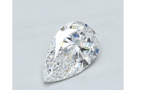 Natural Loose Diamond 0.80 Carats D Color VS2 GIA Certified Natural Pear Cut