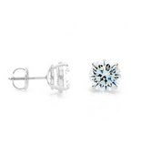 0.25 CT Natural Diamond Stud Earrings F VS2 Certified 14k Gold Round Cut