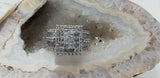 Diamond Ring 2.50 CTW F Color SI2 Clarity 14k White Gold Princess Cut Size 7.5