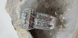Diamond Ring 2.50 CTW F Color SI2 Clarity 14k White Gold Princess Cut Size 7.5