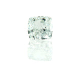 0.72CT GIA Certified Natural Cushion Cut Fancy Faint Blue Green Loose Diamond