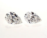 1.53 CTW Natural Diamonds D-VS2 Matched Pair GIA Certified Pear Shape Cut