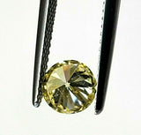 1CT Loose Diamond Fancy Yellow Natural Color Round Cut Brilliant GIA Certified