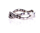 Diamond Wedding Band 0.40 Carat G SI1 Women's 18k White Gold Natural Round Cut