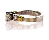 1 CT G Color I1 Clarity Natural Diamond Engagement Ring Round Cut Brilliant