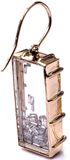 Beautiful Natural Diamonds Earrings Drop 5CT Baguette Certified 18K Yellow Gold