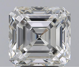 4CT Engagement Ring 18K Gold Natural Diamond E VS2 Asscher Cut AGS Certified