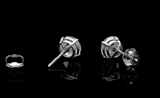 1 CT Natural Diamond Stud Earrings 14k White Gold Round Cut GIA Certificate