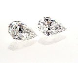 1.53 CTW Natural Diamonds D-VS2 Matched Pair GIA Certified Pear Shape Cut