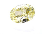 2 CT Natural Fancy Light Yellow VS2 Clarity GIA Certified Oval Cut Loose Diamond