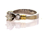 1 CT G Color I1 Clarity Natural Diamond Engagement Ring Round Cut Brilliant