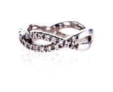 Diamond Wedding Band 0.40 Carat G SI1 Women's 18k White Gold Natural Round Cut