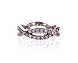 Diamond Wedding Band 0.40 Carat G SI1 Women's 18k White Gold Natural Round Cut