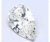 Huge 3.17 CT Diamond I Color VS2 Clarity Natural Pear Cut Loose GIA Certified
