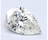 Huge 3.17 CT Diamond I Color VS2 Clarity Natural Pear Cut Loose GIA Certified