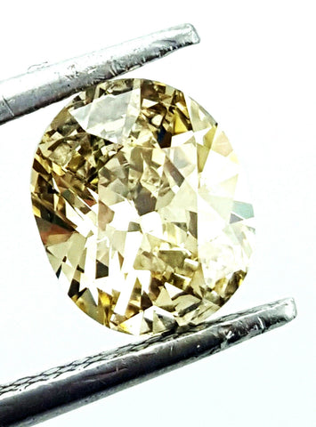 1 CT SI2 Clarity Oval Cut Fancy Yellow Color Natural Loose Diamond GIA Certified