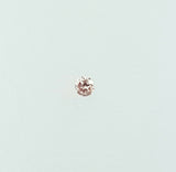 Rare Fancy Color Pink Loose Diamond Natural Original Round Cut  0.01ct 1.4mm