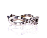 Diamond Wedding Band 0.40 Carat G SI1 Women's 18k White Gold Natural Round Cut