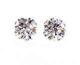 1.5 CT Diamond Studs Earrings 14K White Gold GIA Certified Natural Round Cut
