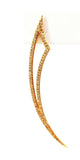 Beautiful Long Drop Earrings Ladies 2.00 Diamonds 18k Yellow Gold Stylish